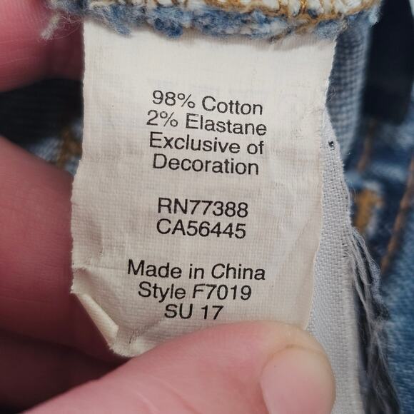 MADEWELL High-rise Denim Short Blue Size 25 - Picture 5 of 5